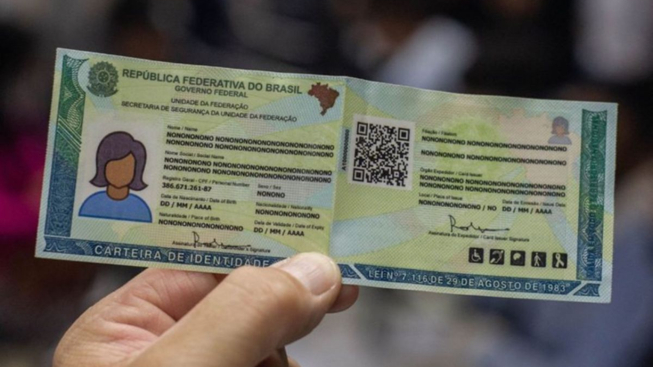 Carteira de Identidade Nacional com QRCode e dados integrados ao GOV.BR.